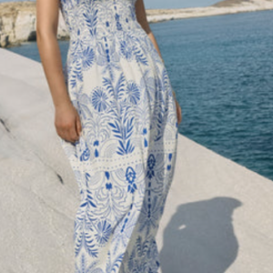 Z Supply Nadine Palm Maxi Dress